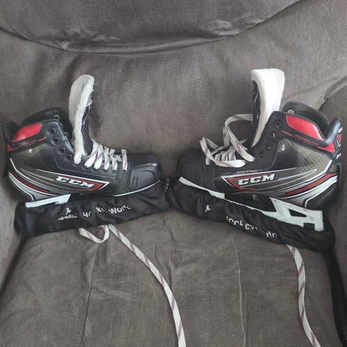Black CCM JetSpeed FT460 Hockey Skates Regular Width Pro Stock 8.5 (Used)