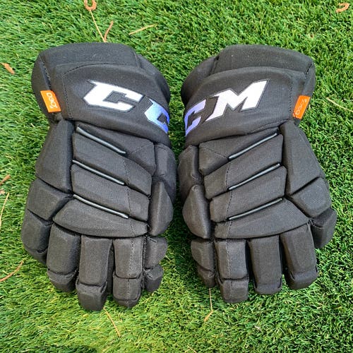 13" CCM Jetspeed HGJS FT1 Black Pro Stock Gloves - Worn Once *Read Full Description*