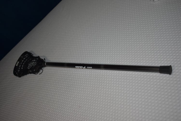 STX Stallion 6000 Complete Lacrosse Stick w/ STX Stallion U Strung Head, Black - Great Condition!