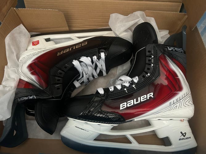 New Bauer Vapor red Flylite  Pro stock Ice Hockey Skates 12  Fit 1
