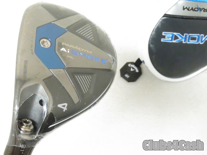 Callaway Paradym Ai Smoke HL Hybrid 21° 4H HZRDUS Silver 5.5 -1/2" +HC LEFT  NEW
