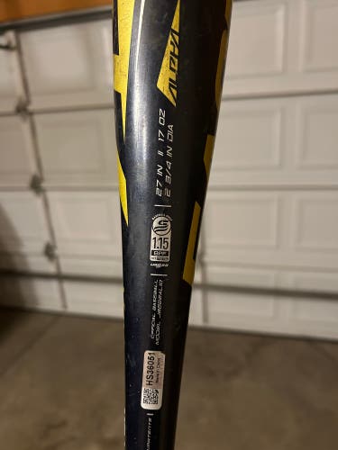2022 Easton ALX USSSA Certified Bat (-10) 17 oz 27" (Used)