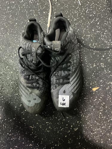 Used New Balance LAX Cleats Boys Black Youth 06.0 10743-S000477274