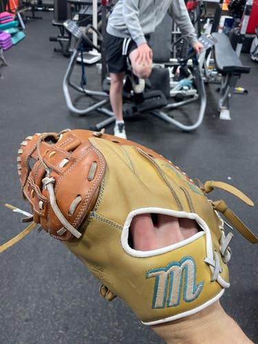 Used Marucci MTYPE LH Throw Fastpitch Gloves Brown 11 1/4" 11337-S000485479
