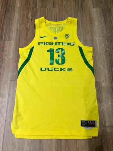 2018-19 Nike Elite Oregon Ducks Paul White Game Worn Used Jersey Size 48+4