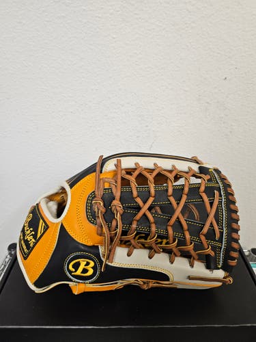 Buckler Maestro 13" Baseball Outfielder Glove Orange/Black/Beige