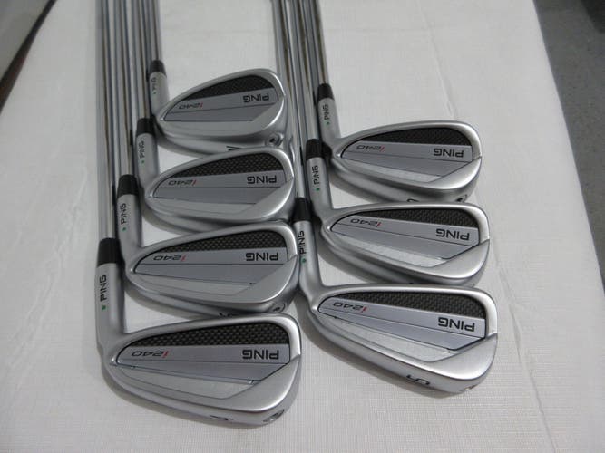 Ping i240 Iron Set - 4-PW - Modus 120 Stiff Flex Steel - Green Dot - MINT