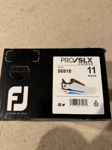 White Men's Adult Footjoy Golf Shoes (New)