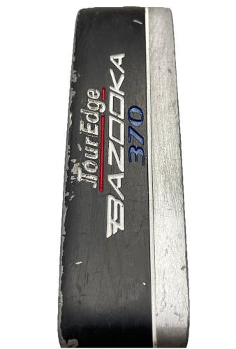 Tour Edge Bazooka 370 Blade Putter LH Steel 32.5" Label New Midsize Grip Lefty