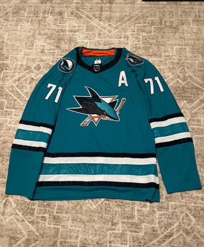 Brand New Fanatics Authentic Pro San Jose Sharks Macklin Celebrini #71 Home Jersey Size 54 (XL)