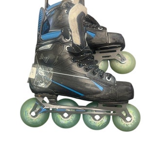 Alkali Inline Hockey Skates Revel Black/Blue Used Size 4