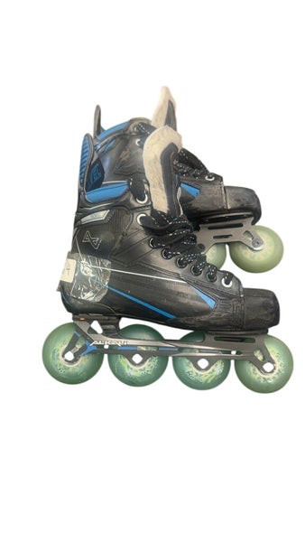 Alkali Inline Hockey Skates Revel Black/Blue Used Size 4