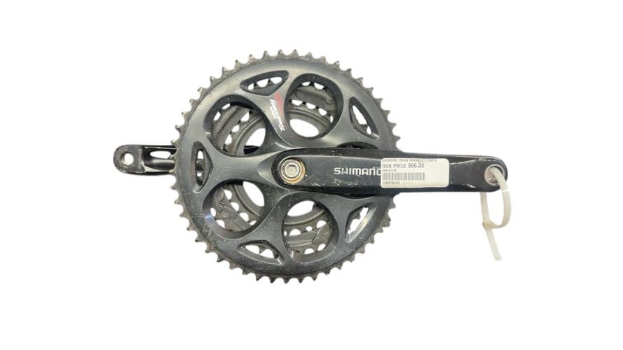 Shimano Tourney Triple Road Crankset Used