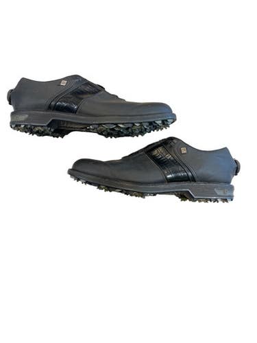 Used Foot Joy Mens Golf Shoes Black Senior 10.5 11873-S000240428