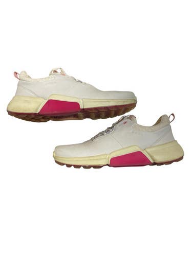 Used Ecco Mens Golf Shoes White Senior 9.5 11873-C000240913