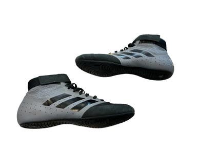 Used Adidas Wrestling Shoes Grey Senior 7.5 11873-S000232028