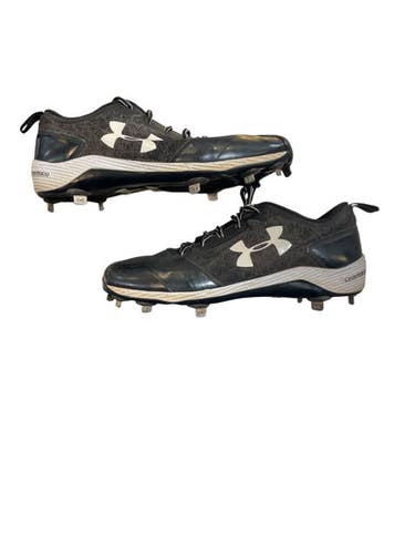 Used Under Armour BB/SB Cleats Black Senior 13 11873-S000235529