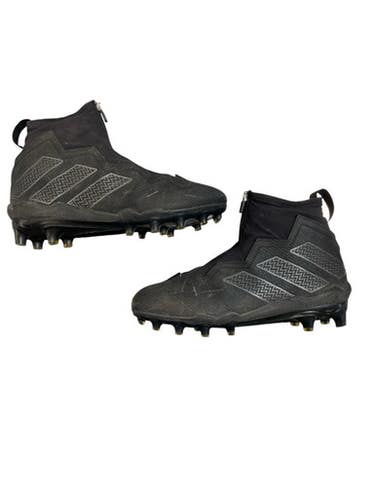 Used Adidas ZIPPER Adult FB Cleats Black Senior 9.5 11873-C000240176