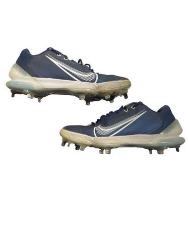 Used Nike TROUT BB/SB Cleats White And Navy Blue Senior 10 11873-S000240718