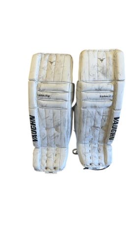 Vaughn Goalie Pads Velocity White Used 36+1