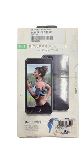 SP Connect 3-in-1 Fitness Bundle for iPhone 7/6s/6 Black New