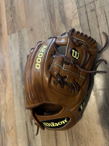2012 Wilson DP15 A2000 RH Infield Baseball Glove 11.5" (Used)