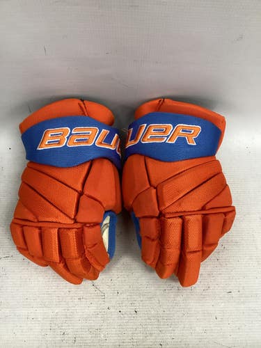 Used Bauer GIANTS GLOVES Junior Gloves Orange 12" 11851-S000048257
