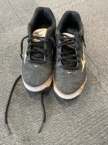 Used Mizuno BASEBALL CLEATS BB/SB Cleats Black Junior 03 11614-S000238847