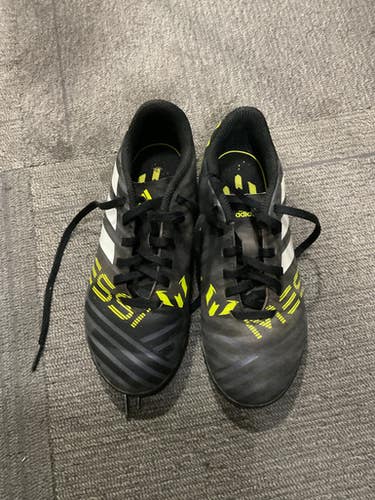 Used Adidas MESSI Soccer Turf Shoes Neon Green Junior 01 11614-S000238843