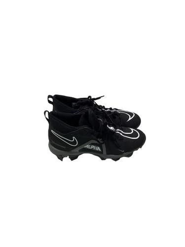 Used Nike ALPHA MENACE 3 BLACK FOOTBALL CLEATS Youth FB Cleats Black Youth 06.0 11347-S000271278