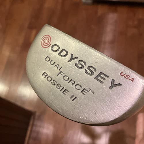 Odyssey Dual Force Rossie II Rossie 2 Putter Right Handed Steel Shaft 35"