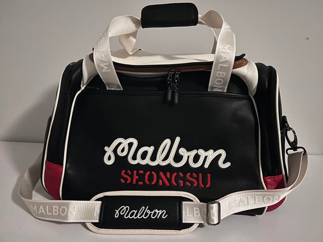 Malbon Seongsu Black/Red Duffle Bag (New)