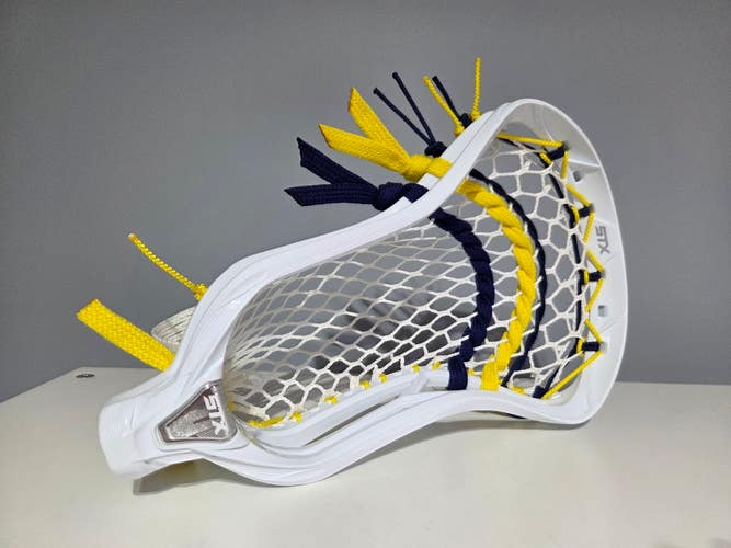 Any Custom Stringing ATTACK POCKET: New STX SURGEON White 2K   ECD HERO 4.0 MESH