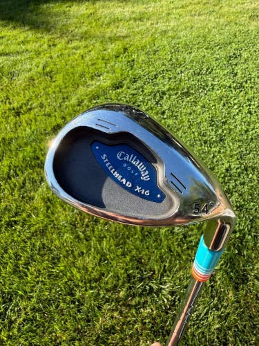 Callaway Steelhead X-16 Sand Wedge 54 Regular Flex 35.75" NICE