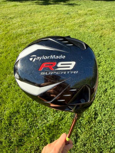 Taylormade R9 SuperTri TP Driver 9.5 VooDoo TP Stiff Flex 45" READ
