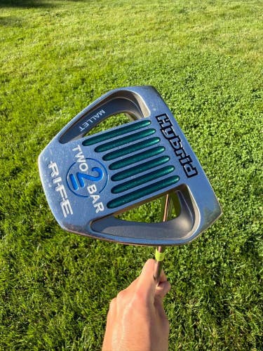 Rife Hybrid Two Bar Mallet Center Shaft Putter 35" NICE