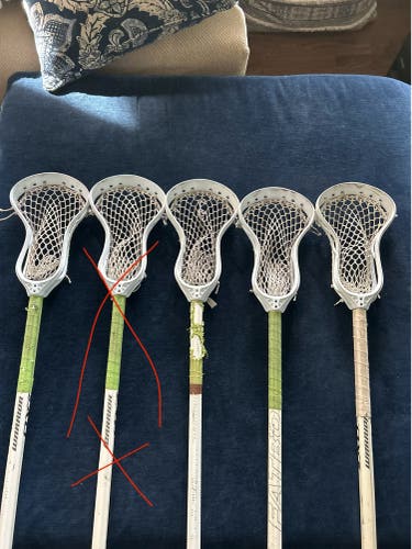4 Stringking Mark 2F’s on warrior shafts with Strinking 5s Mesh. All 4 for $400. Individually-$110
