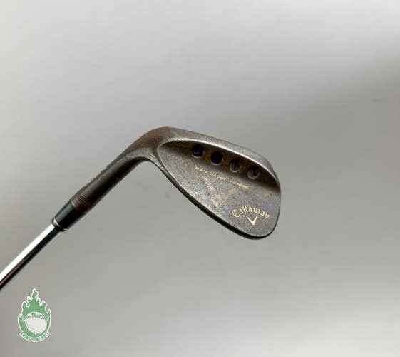 LH Callaway Mack Daddy Forged Wedge 56*-10 R Grind S200 Stiff Steel Golf Club