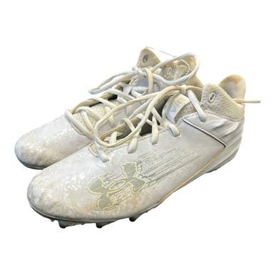 Used Under Armour FB CLEATS Youth FB Cleats White Youth 06.0 11450-S000523586