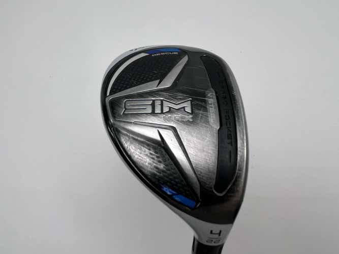 TaylorMade SIM MAX 4 Hybrid 22* Fujikura Ventus Blue 7-S Stiff Graphite Mens RH