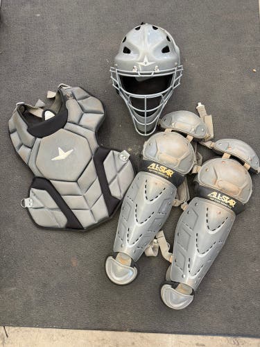 Black/Gray All Star Top Star Catcher's Set (Used)