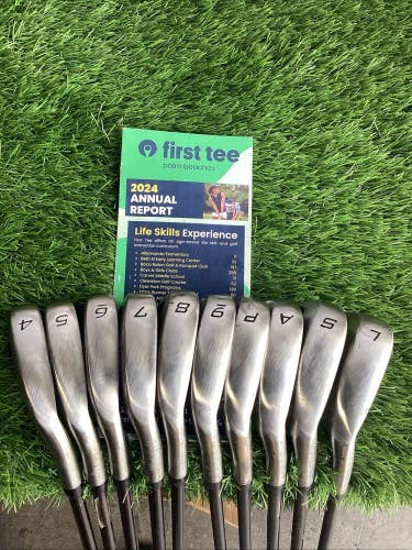 TaylorMade Burner Supersteel Iron Set 4-PW, AW, SW, LW Regular Graphite Shafts