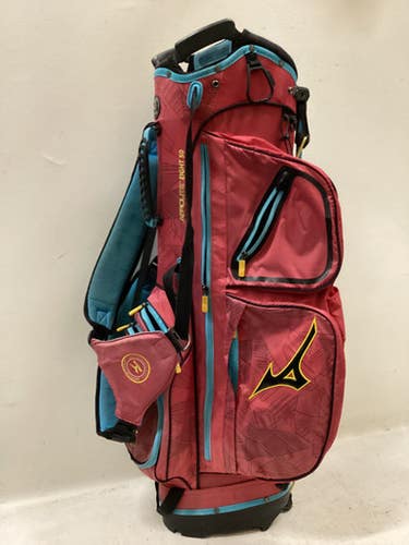Used Mizuno AEROLITE EIGHT 50 Mens Stand Bag Maroon 11725-S000501838