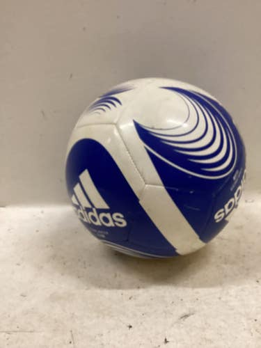 Used Adidas STARLANCER CLUB All Size Soccer Ball Royal Blue And White 4 11725-S000500297