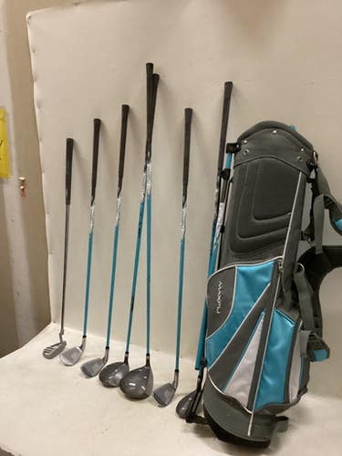 Used Maxfli REV3 Teen Package Set RH Carolina Blue 8 Piece 11725-S000500944