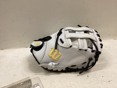 Used Wilson A09RF22DIFPCM BB/SB Catchers RH Throw White 34" 11725-S000501284