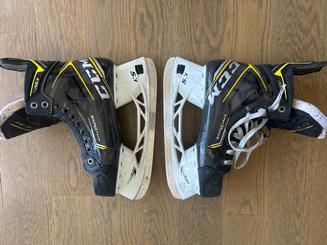 Black/Yellow 2020 CCM Super Tacks AS3 Hockey Skates Regular Width 8.5 (Used)