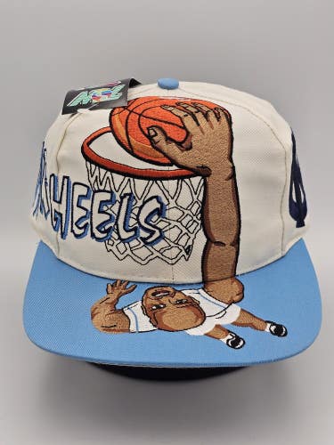 NEW Vintage RARE UNC Tar Heels Top Of The World 1990s NBA Slam Dunk Hat Snapback