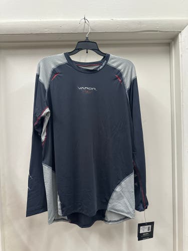 Black XL Men's Bauer Compression Long Sleeve Shirt (New)