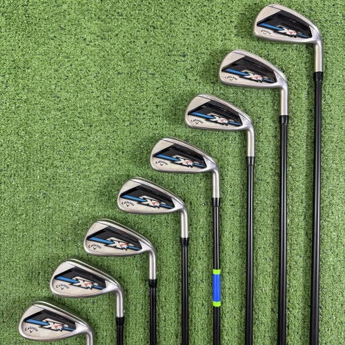 Callaway XR OS Oversize Iron Set 4-PW AW Mitsubishi Fubuki 55g Regular Flex